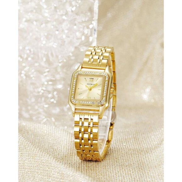 ⚡Ladies Watches for Women Square Luxury Stainless Steel Small Wrist Watch - Picture 6 of 8
